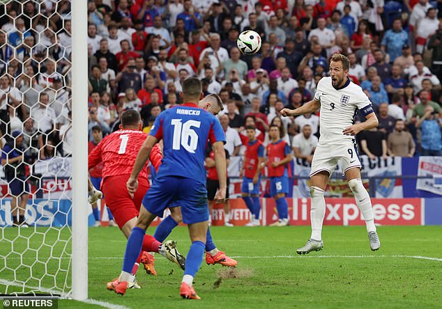 Harry Kane put England ahead early in extra time with a close-range header