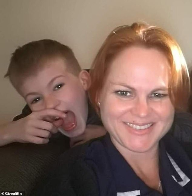 Rebecca Rollason (pictured) said the grieving family still does not know how William (pictured left) died hours after being diagnosed with flu.