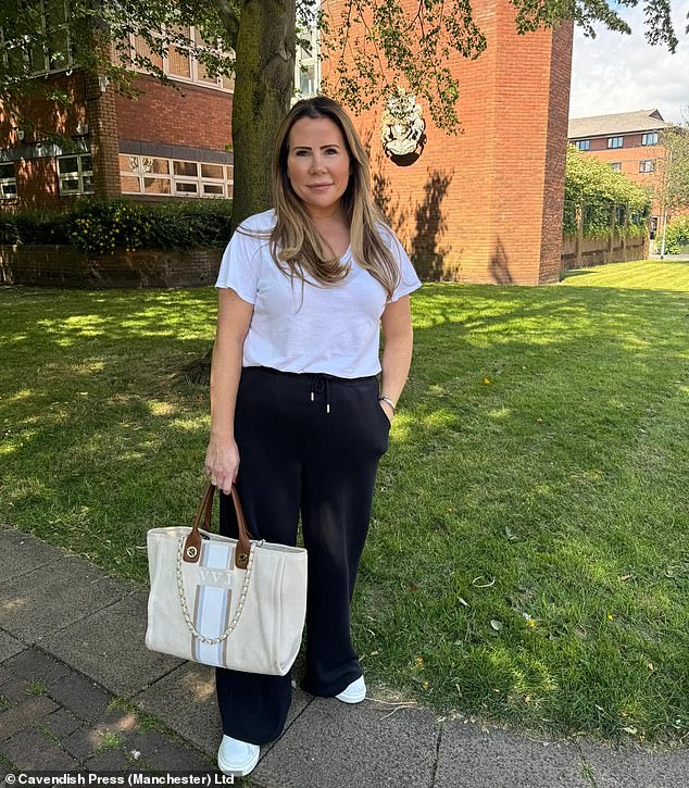 Jackson pictured outside Warrington Magistrates Court where she was found guilty of harassment.