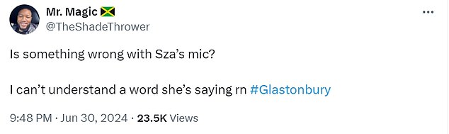 1719840367 61 SZA admits she was shaking with nerves during her Glastonbury