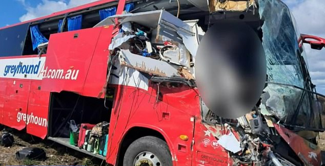 One of the passengers who survived the horror bus crash (pictured) has revealed chilling new details about the incident.