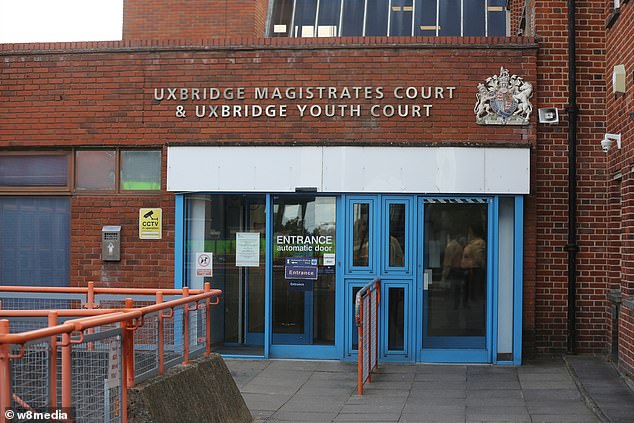 De Souza arrived at Uxbridge Magistrates' Court today (file image)