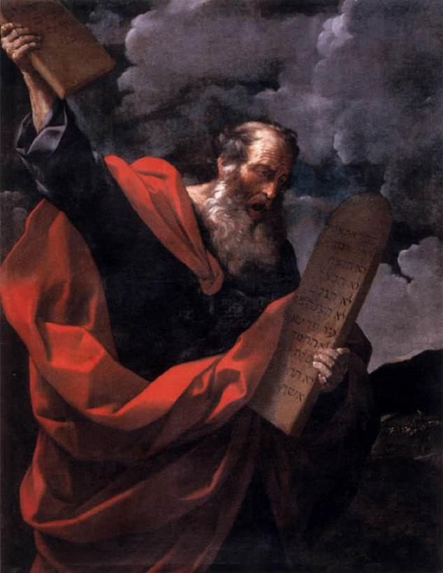 For Moses, the team speculated that it could be him receiving laws from God or striking his staff in the water to part the Red Sea as the figure stands at the foot of a mountain.