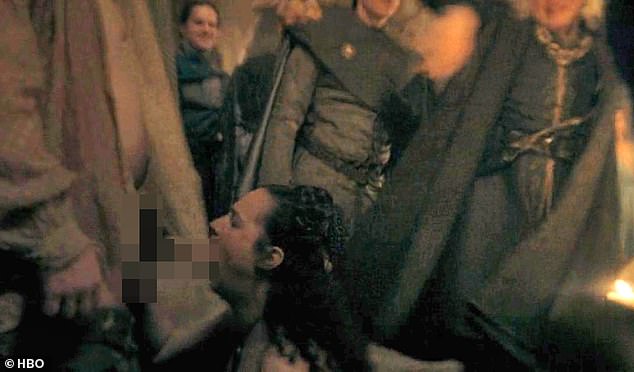 In the latest episode of the HBO drama, fans were in stitches when they saw one of the characters performing oral sex on another.