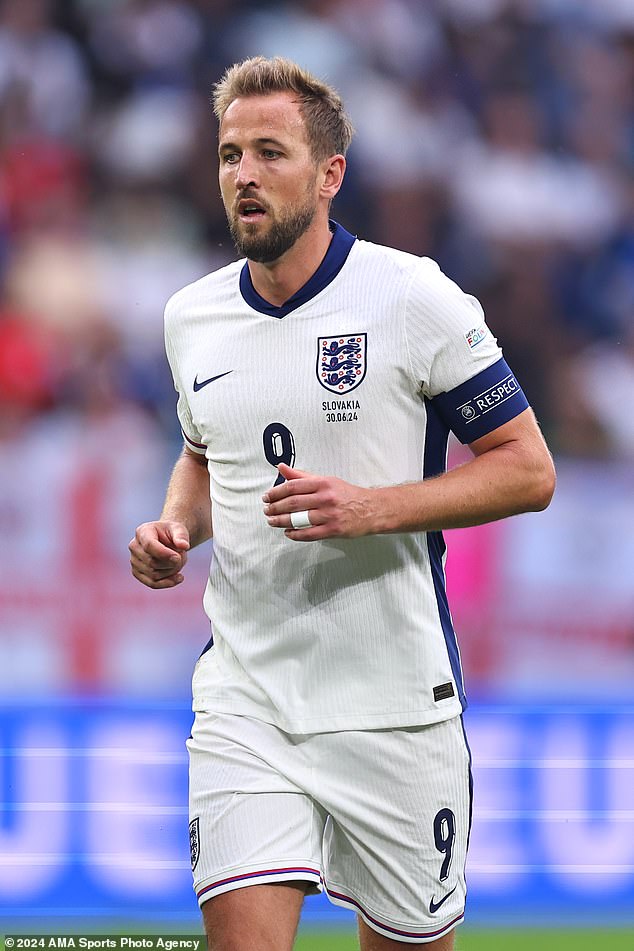 Meanwhile, men's captain Harry Kane is earning a whopping £21.5m at Bayern Munich after leaving Tottenham Hotspur. Pictured at yesterday's Euro 2019 match