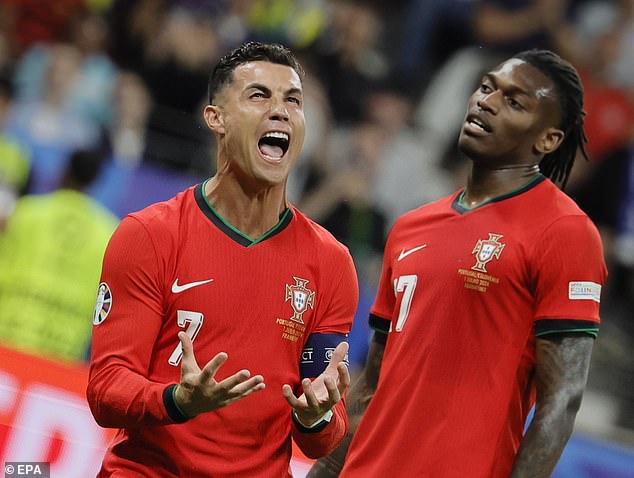 Ronaldo left frustrated as he desperately tried to score his first goal at Euro 2024