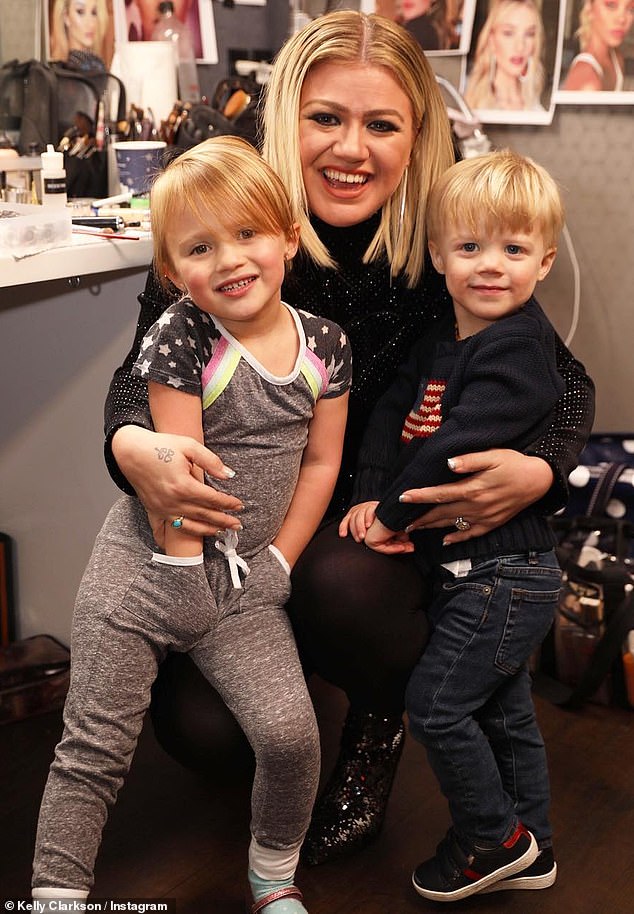 Kelly shares daughter River Rose, 10, and son Remington Alexander, eight, with ex Brandon