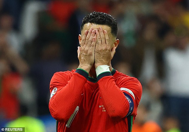 Ronaldo's attempt to score his first goal at Euro 2024 was thwarted by Slovenian goalkeeper Jan Oblak, who denied the Portugal captain a penalty