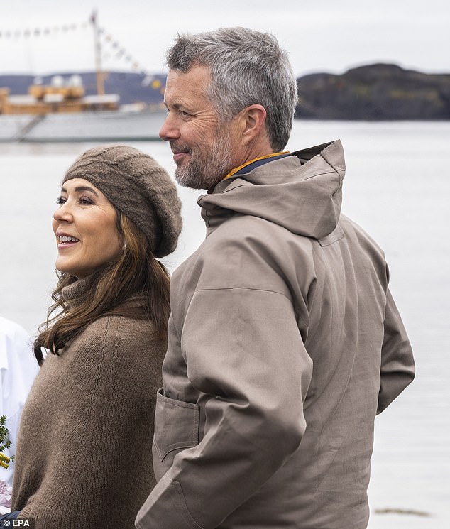 The royal mother of four, 52, looked sophisticated in an all-brown ensemble for the occasion, complete with a beret.