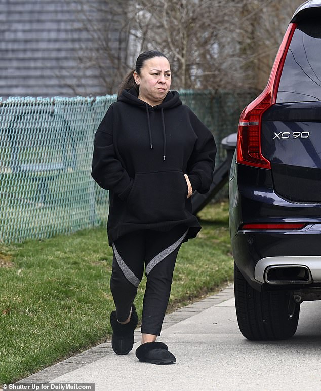 Adele Andalaro, pictured outside her Roslyn Heights home, inherited the single-family home in Queens and was outraged to discover it had been taken over by squatters.