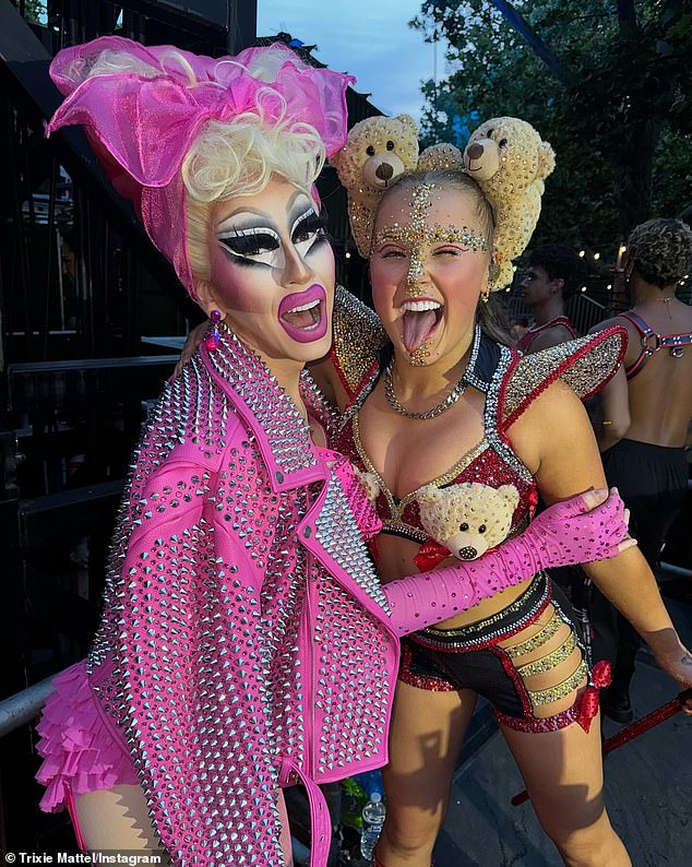 Pride Disco also featured DJ sets from RuPaul's Drag Race All Stars #3 champion Trixie Mattel (left), New York club bombshell Amanda Lepore and DJ Jess King.