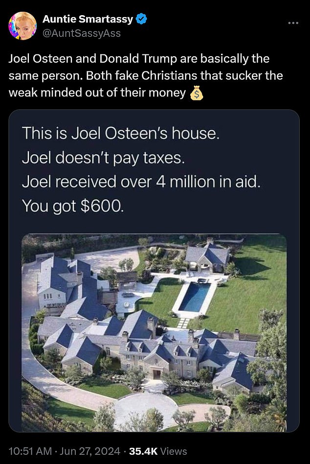 1719879775 526 Billionaire televangelist Joel Osteen comes under fire for tweeting to