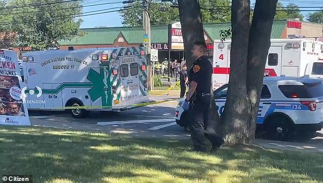 Video shows a chaotic scene at the mall with a massive police presence last Friday