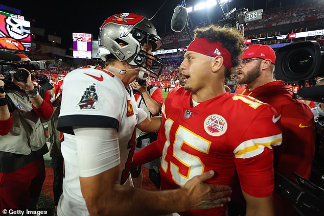 The retired quarterback said he sees young players like Patrick Mahomes running and laughing.