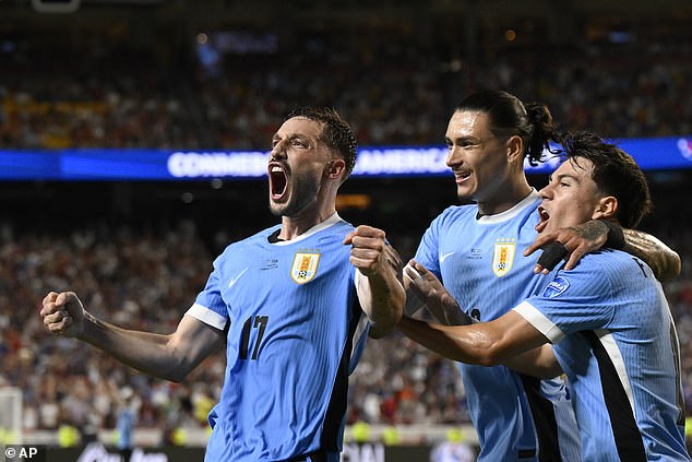 Mathias Olivera scored the goal that turned out to be the winner for Uruguay in the final.