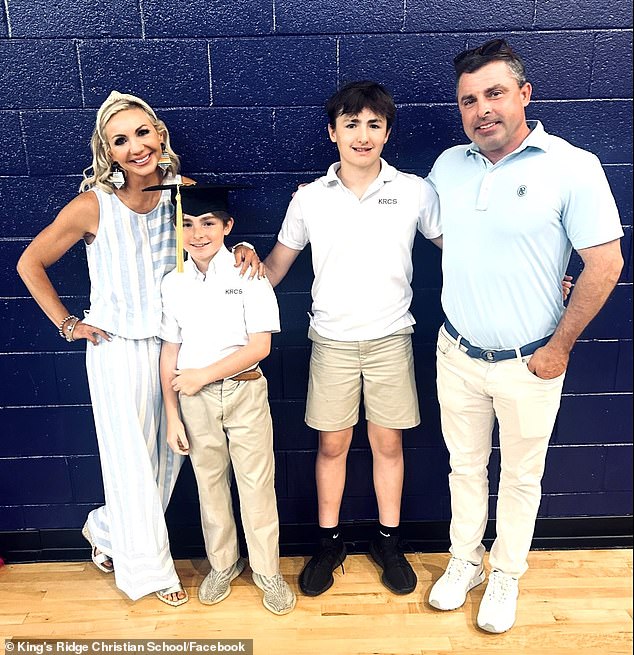 The family had begun their journey back to Alpharetta, Georgia, in the Atlanta suburbs after watching their 12-year-old son James' baseball team play in a tournament.