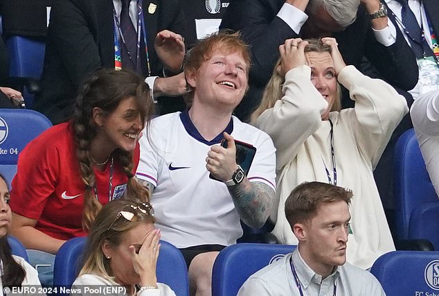 1719903854 129 England stars are treated to a private Ed Sheeran concert