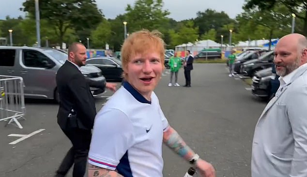 Ed Sheeran has backed England to win Euro 2024 after their dramatic victory over Slovakia