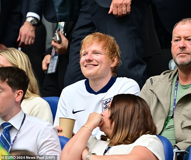 He was among thousands of England fans who attended the Euro 2024 round of 16 tie.