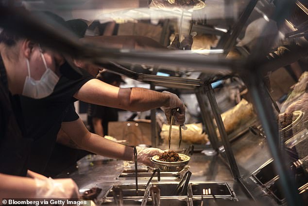 He and his team ordered 75 burrito bowls from eight different locations in New York City.