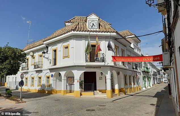 The gang rape took place in the Seville town of Peñaflor. In the image: Peñaflor Town Hall