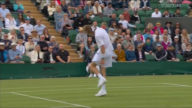 1719937094 319 Andrey Rublev hits himself SEVEN times with his racquet in