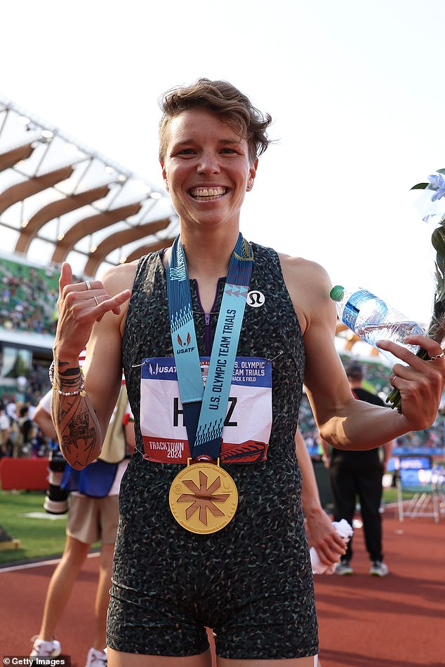 Hiltz also won the 1,500-meter race at the 2023 U.S. Championships before qualifying for Paris.