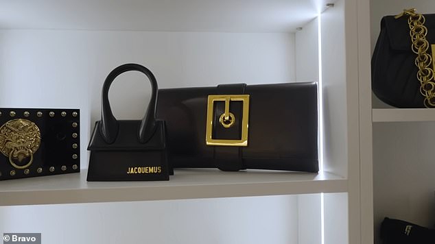 Gorga displayed her various bags from different brands, such as Jacquemus, Louis Vuitton, Hermès and Chanel.