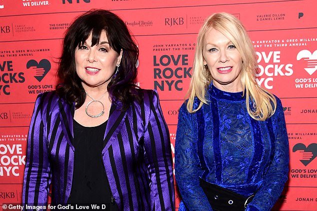 Wilson and her sister Nancy were the two lead singers of Heart, a rock band formed in the 1970s, and have sold 35 million records worldwide - photo from 2019