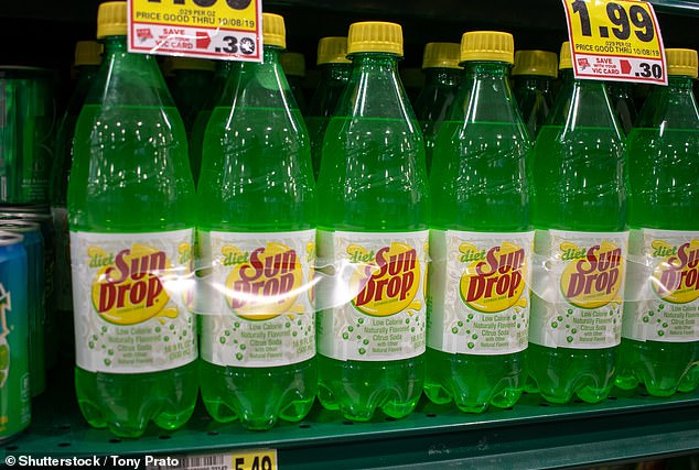 Brominated vegetable oil is used in beverages, including some Sun Drop soft drinks.