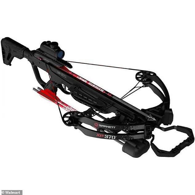 Police say Whiddon walked away with an adult crossbow valued at $239. Pictured here is a Barnett Expedition crossbow priced at $239 at Walmart