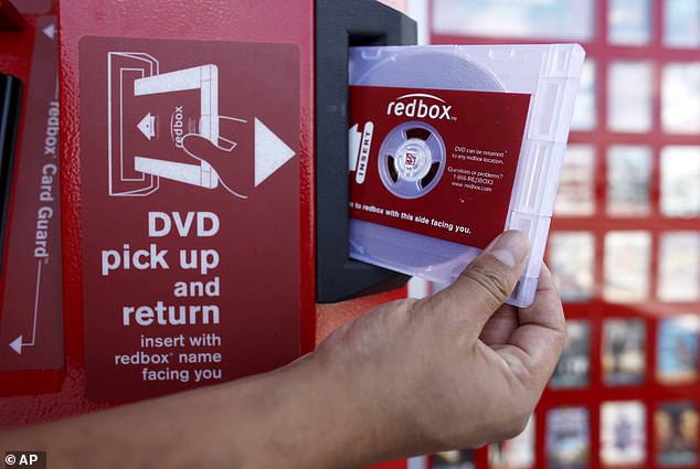 CSSE intended to combine Redbox's DVD rental business with its streaming services (pictured: a DVD is distributed from a kiosk in Los Angeles)