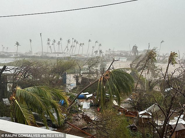 Damaged buildings and trees are seen after Hurricane Beryl hit Saint Vincent and the Grenadines