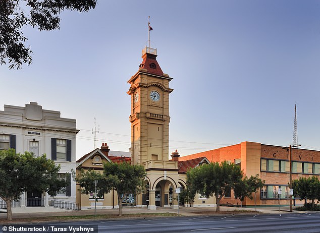 From Sunday, fans living in and around the regional city of Mildura (pictured) will no longer have access to Channel 10 and its BOLD and Peach channels. Viewers in the area have complained that the decision will isolate fans who do not have smart TVs and cannot afford internet, as Network 10 content will only be available through 10Play.