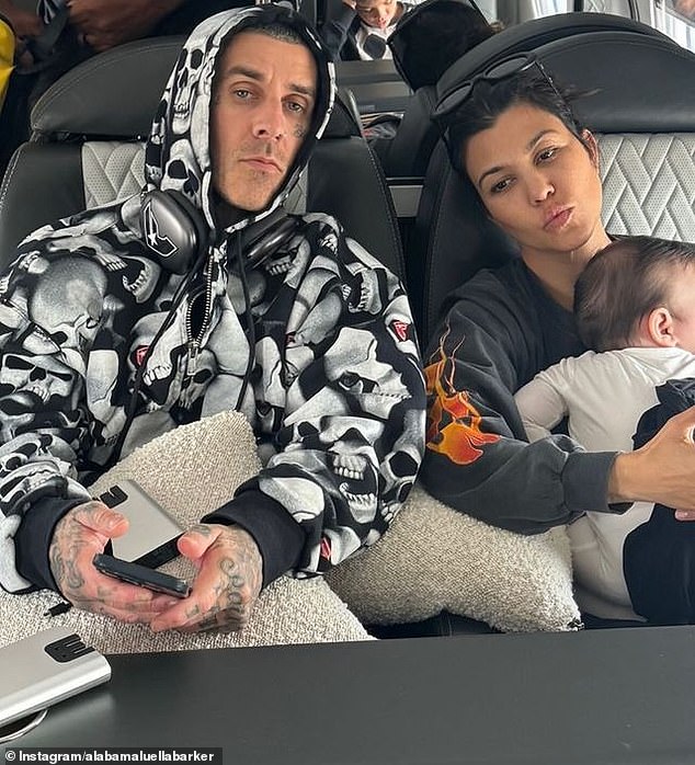 Travis and Kourtney celebrated their wedding in Portofino during the summer of 2022 and then welcomed their little one last November.