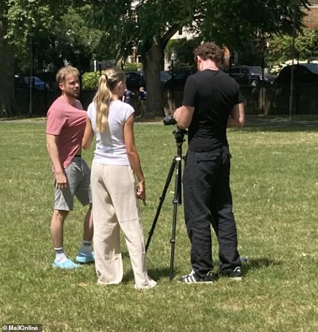 Sam and his girlfriend Zara were spotted filming together in Chelsea on Saturday, after rumours of trouble in their relationship surfaced.