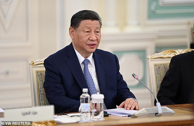 Chinese President Xi Jinping attends a meeting with Kazakh President Kassym-Jomart Tokayev in Astana, Kazakhstan, July 3, 2024