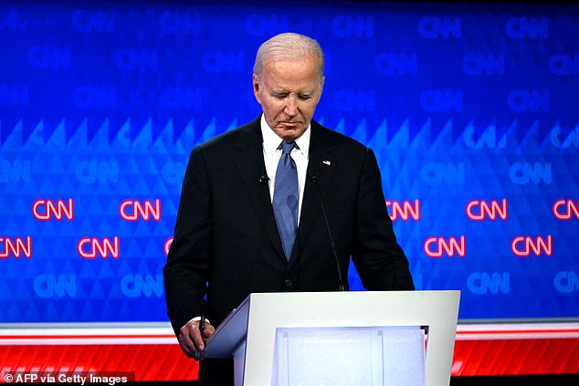 The latest poll comes amid widespread calls in the Democratic Party to replace Biden on the 2024 ticket after his disastrous debate performance against Donald Trump. President Joe Biden was at a loss for words and difficult to understand at the debate in Atlanta, Georgia, on June 27.