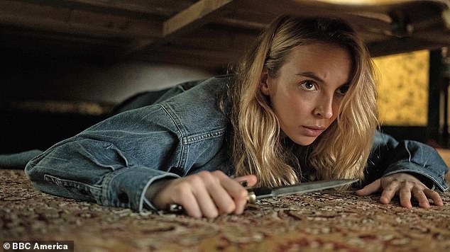 Jodie is a master of accents, having wowed viewers with her ability to switch between a host of tongues and languages ​​in her role as Villanelle (pictured) in Killing Eve.