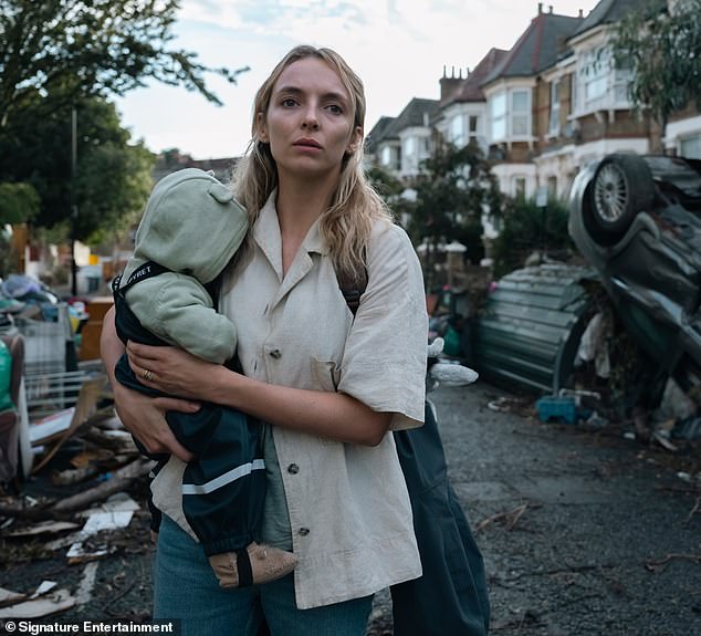 It's Jodie's second apocalyptic film in recent years, following her harrowing performance in climate crisis drama The End We Start From (pictured)