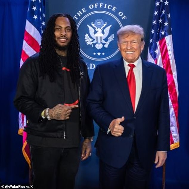 Waka Flocka Flame had first endorsed Trump on X by expressing his favoritism for the former president in October 2023.