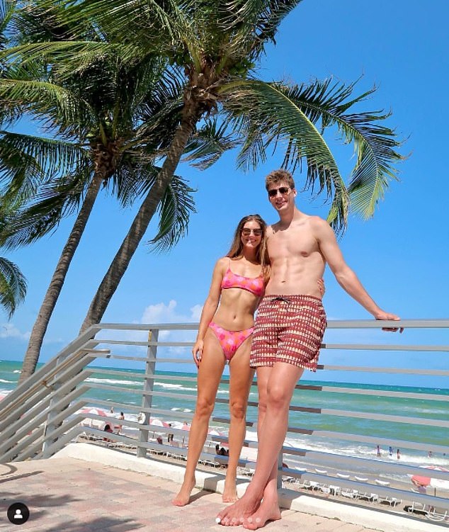 Hutchison and Filipowski vacationed together last year in a photo shared on the basketball player's Instagram.