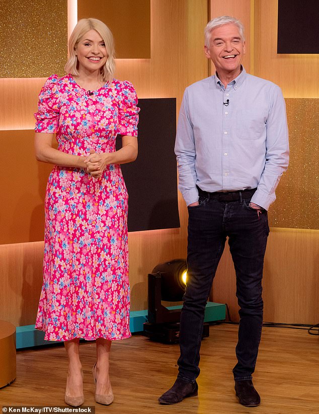 The pair replaced Holly Willoughby and Phillip Schofield (pictured in the programme in 2023).