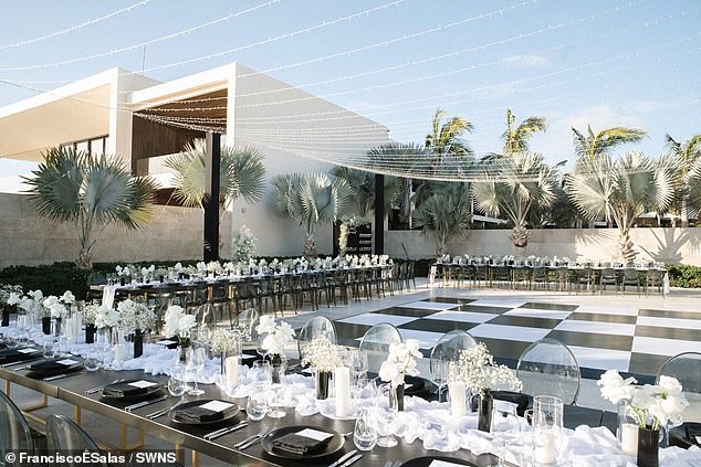 With a healthy wedding budget set aside, the couple decided to get married at the Nobu Hotel (pictured) in Los Cabos, Mexico, which was complimentary to the venue as they had 75 guests staying at the hotel.