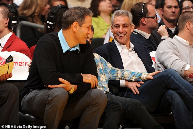 Emanuel (pictured left), the inspiration for Ari Gold's character on Entourage, is also the brother of Rahm Emanuel (pictured right), the former Chicago mayor who now serves as Biden's ambassador to Japan.