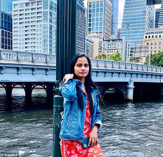 The young woman's health had deteriorated in the months leading up to her death, but she was expected to recover and return to Australia on July 25 (pictured, Ms Kaur)