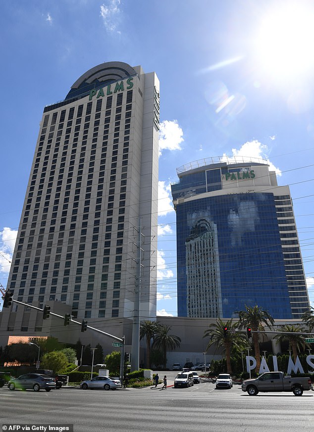 On June 12, Kendall called 911 to report an overdose inside a hotel room at the Palms Casino Resort (pictured), according to police documents.