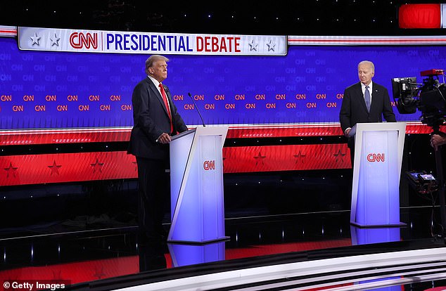 Former President Donald Trump ridiculed Biden for his age and errant responses during the debate