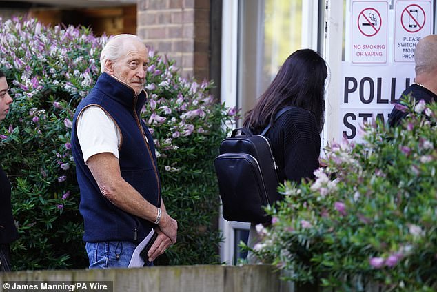 Meanwhile, actor Charles Dance, 77, was spotted heading to cast his vote early this morning in London.