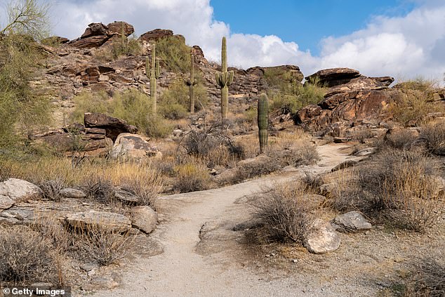 File image shows the Hidden Valley Mormon Trail in South Mountain Park Reservation